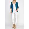 imageLock and Love Kimono Style Womens Short Sleeve OpenFront Batwing Cardigan Loose fitWsk1528whiteteal