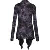imageLock and Love Womens Draped Front Open Asymmetrical Cardigan  Casual Long Sleeve Lightweight DusterWsk1072black