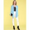imageLock and Love Womens Draped Front Open Asymmetrical Cardigan  Casual Long Sleeve Lightweight DusterWsk850aqua