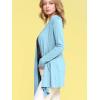 imageLock and Love Womens Draped Front Open Asymmetrical Cardigan  Casual Long Sleeve Lightweight DusterWsk850aqua