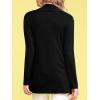 imageLock and Love Womens Draped Front Open Asymmetrical Cardigan  Casual Long Sleeve Lightweight DusterWsk850black