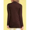 imageLock and Love Womens Draped Front Open Asymmetrical Cardigan  Casual Long Sleeve Lightweight DusterWsk850brown