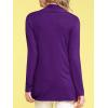 imageLock and Love Womens Draped Front Open Asymmetrical Cardigan  Casual Long Sleeve Lightweight DusterWsk850darkpurple