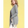 imageLock and Love Womens Draped Front Open Asymmetrical Cardigan  Casual Long Sleeve Lightweight DusterWsk850heathergrey