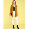 imageLock and Love Womens Draped Front Open Asymmetrical Cardigan  Casual Long Sleeve Lightweight DusterWsk850mustard