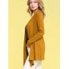 imageLock and Love Womens Draped Front Open Asymmetrical Cardigan  Casual Long Sleeve Lightweight DusterWsk850mustard