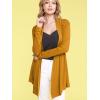 imageLock and Love Womens Draped Front Open Asymmetrical Cardigan  Casual Long Sleeve Lightweight DusterWsk850mustard