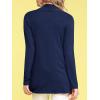 imageLock and Love Womens Draped Front Open Asymmetrical Cardigan  Casual Long Sleeve Lightweight DusterWsk850navy