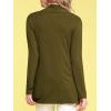 imageLock and Love Womens Draped Front Open Asymmetrical Cardigan  Casual Long Sleeve Lightweight DusterWsk850olive