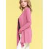 imageLock and Love Womens Draped Front Open Asymmetrical Cardigan  Casual Long Sleeve Lightweight DusterWsk850pink
