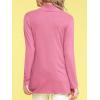imageLock and Love Womens Draped Front Open Asymmetrical Cardigan  Casual Long Sleeve Lightweight DusterWsk850pink