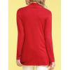 imageLock and Love Womens Draped Front Open Asymmetrical Cardigan  Casual Long Sleeve Lightweight DusterWsk850red