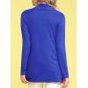 imageLock and Love Womens Draped Front Open Asymmetrical Cardigan  Casual Long Sleeve Lightweight DusterWsk850royalbrite