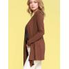 imageLock and Love Womens Draped Front Open Asymmetrical Cardigan  Casual Long Sleeve Lightweight DusterWsk850rust
