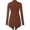 imageLock and Love Womens Draped Front Open Asymmetrical Cardigan  Casual Long Sleeve Lightweight DusterWsk850rust