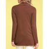 imageLock and Love Womens Draped Front Open Asymmetrical Cardigan  Casual Long Sleeve Lightweight DusterWsk850rust