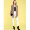 imageLock and Love Womens Draped Front Open Asymmetrical Cardigan  Casual Long Sleeve Lightweight DusterWsk850taupe
