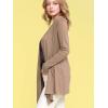 imageLock and Love Womens Draped Front Open Asymmetrical Cardigan  Casual Long Sleeve Lightweight DusterWsk850taupe