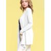 imageLock and Love Womens Draped Front Open Asymmetrical Cardigan  Casual Long Sleeve Lightweight DusterWsk850white