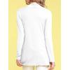 imageLock and Love Womens Draped Front Open Asymmetrical Cardigan  Casual Long Sleeve Lightweight DusterWsk850white
