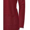 imageLock and Love Womens Open Front Knit CardiganWsk926burgundy