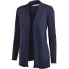 imageLock and Love Womens Open Front Knit CardiganWsk926navy