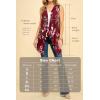 imageLock and Love Womens Sleeveless PrintSolid Draped Open Front Cardigan Vest Asymmetric Hem Plus SizeWsk1071leopard