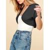 imageLock and Love Womens Versatile Open Front Lightweight Short Sleeve Bolero ShrugWsk1529black