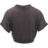 imageLock and Love Womens Versatile Open Front Lightweight Short Sleeve Bolero ShrugWsk1529charcoal