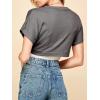 imageLock and Love Womens Versatile Open Front Lightweight Short Sleeve Bolero ShrugWsk1529charcoal