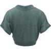 imageLock and Love Womens Versatile Open Front Lightweight Short Sleeve Bolero ShrugWsk1529huntergreen