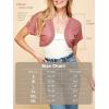imageLock and Love Womens Versatile Open Front Lightweight Short Sleeve Bolero ShrugWsk1529mauve