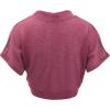 imageLock and Love Womens Versatile Open Front Lightweight Short Sleeve Bolero ShrugWsk1529wine