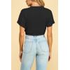 imageLock and Love Womens Versatile Open Front Lightweight Short Sleeve Bolero ShrugWsk1785black