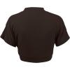 imageLock and Love Womens Versatile Open Front Lightweight Short Sleeve Bolero ShrugWsk1785brown