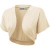imageLock and Love Womens Versatile Open Front Lightweight Short Sleeve Bolero ShrugWsk1785cream