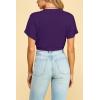 imageLock and Love Womens Versatile Open Front Lightweight Short Sleeve Bolero ShrugWsk1785darkpurple