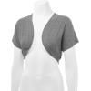 imageLock and Love Womens Versatile Open Front Lightweight Short Sleeve Bolero ShrugWsk1785hdg
