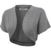 imageLock and Love Womens Versatile Open Front Lightweight Short Sleeve Bolero ShrugWsk1785hdg