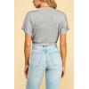 imageLock and Love Womens Versatile Open Front Lightweight Short Sleeve Bolero ShrugWsk1785heathergrey