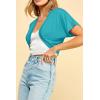 imageLock and Love Womens Versatile Open Front Lightweight Short Sleeve Bolero ShrugWsk1785jade