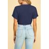 imageLock and Love Womens Versatile Open Front Lightweight Short Sleeve Bolero ShrugWsk1785navy