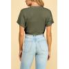 imageLock and Love Womens Versatile Open Front Lightweight Short Sleeve Bolero ShrugWsk1785olive