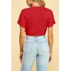 imageLock and Love Womens Versatile Open Front Lightweight Short Sleeve Bolero ShrugWsk1785red