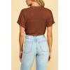 imageLock and Love Womens Versatile Open Front Lightweight Short Sleeve Bolero ShrugWsk1785rust