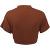 imageLock and Love Womens Versatile Open Front Lightweight Short Sleeve Bolero ShrugWsk1785rust