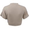 imageLock and Love Womens Versatile Open Front Lightweight Short Sleeve Bolero ShrugWsk1785taupe