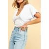 imageLock and Love Womens Versatile Open Front Lightweight Short Sleeve Bolero ShrugWsk1785white