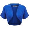 imageLock and Love Womens Versatile Open Front Lightweight Short Sleeve Bolero ShrugWsk1785royalbrite