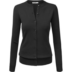 imageLL Womens Keep It Classic Round CardiganWsk781black